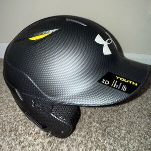 Under Armour Black and Yellow Kids Helmet